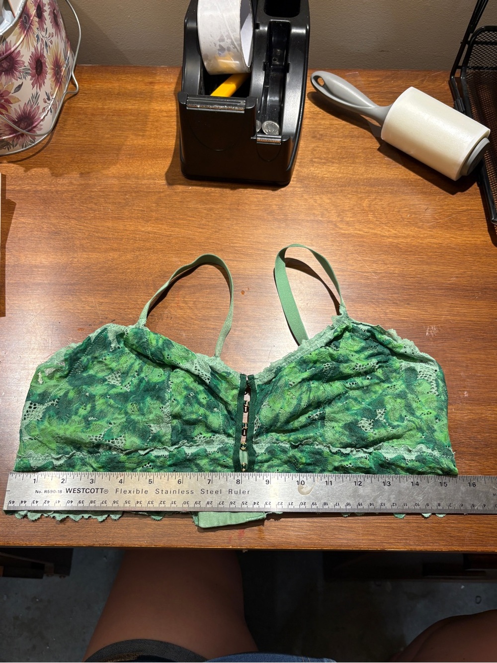 Aerie Front Clasps Green Lace Bralette Size XL Bra St Patrick’s Day ☘️ - Picture 9 of 9